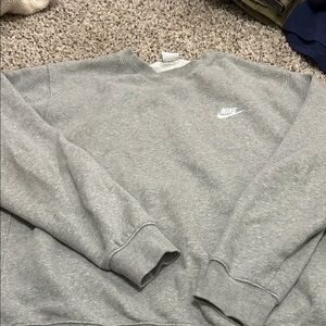 Nike Men's Classic Gray Crewneck Sweater